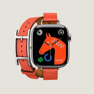 希少 HERMES Series10ケース＆バンド Apple Watch Double Tour42 Series 10 case & Band Apple Watch Hermès Double Tour 42 mm